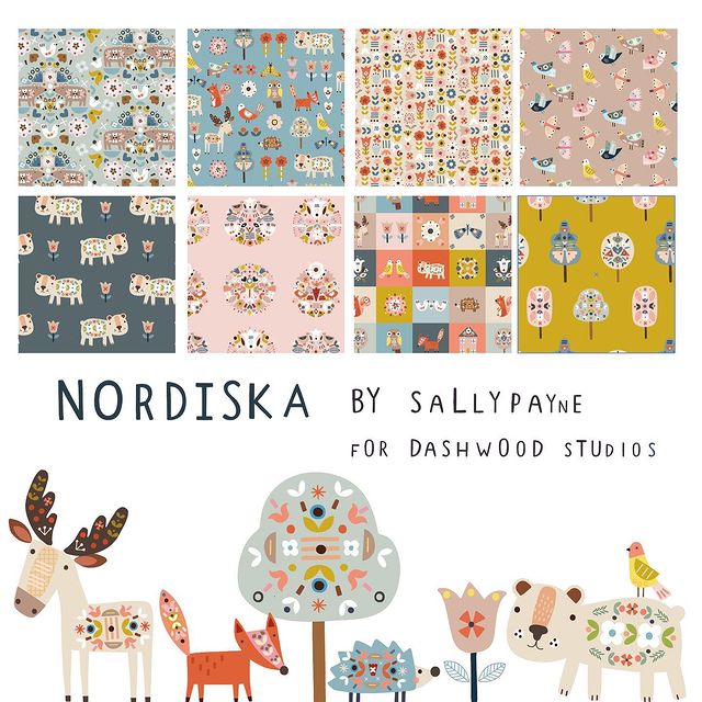 Nordiska by Sally Payne– Bloomerie Fabrics