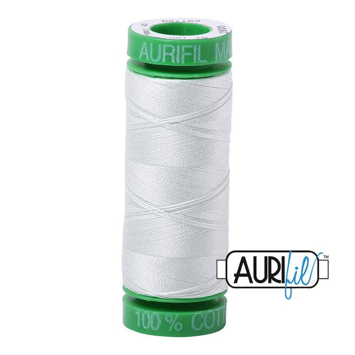 Aurifil 40wt Mint Ice Cotton Mako Thread - Small Spool - #2800