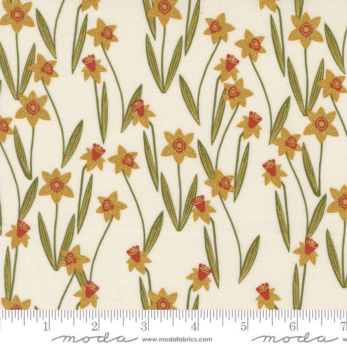 Bee Garden, Darling Daffodils in Porcelain Metallic