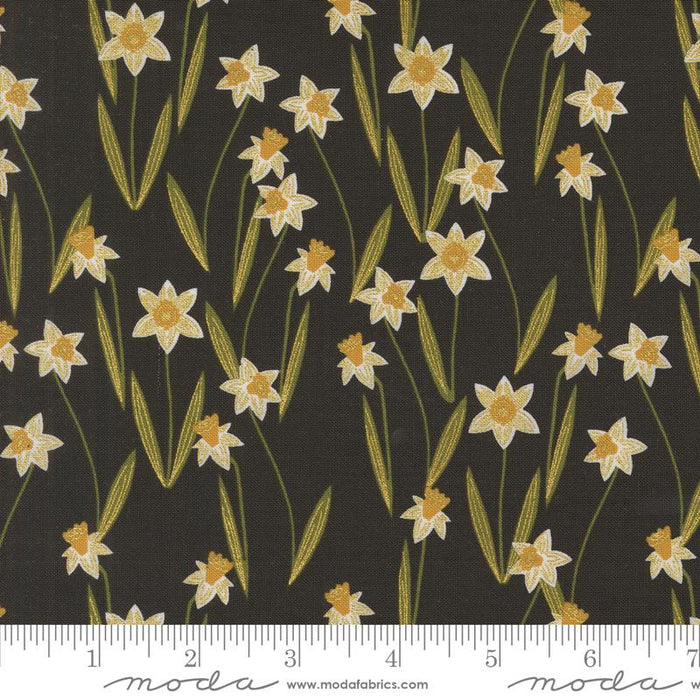 Bee Garden, Darling Daffodils in Black Metallic