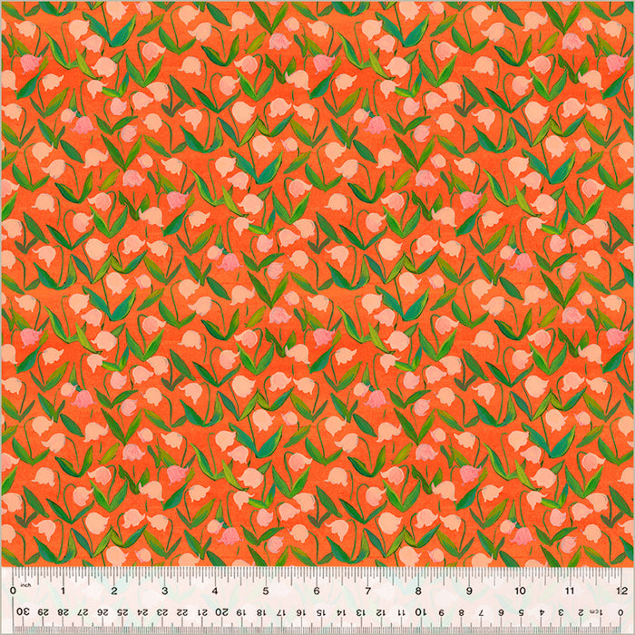 *PRE-ORDER* Heather Ross By Hand, Flowerbed in Coral