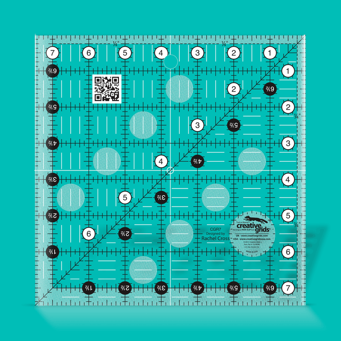 Creative Grids Quilt Ruler - 7-1/2" square