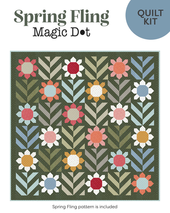 Spring Fling quilt kit featuring Magic Dot fabric by Lella Boutique