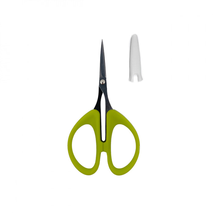 Karen Kay Buckley Perfect Scissors with Micro-Serrated Non-Slip Blade - 4-3/16" - Green