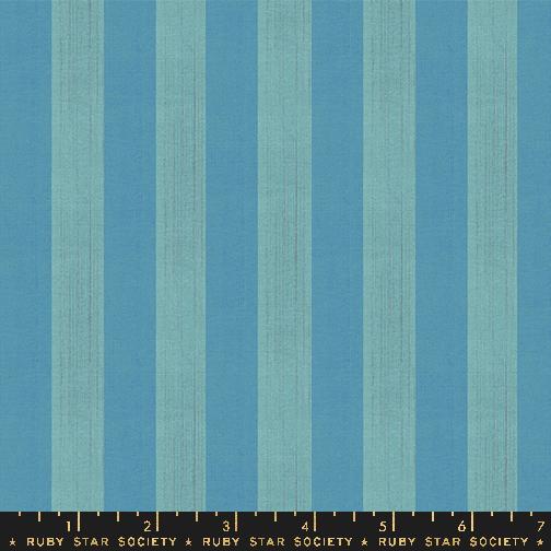 *PRE-ORDER* Warp & Weft Ooh Lucky Lucky, Clothesline Stripe in Light Turquoise