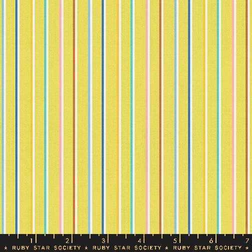 *PRE-ORDER* Warp & Weft Ooh Lucky Lucky, Sketch Stripe in Citron Twist Weave