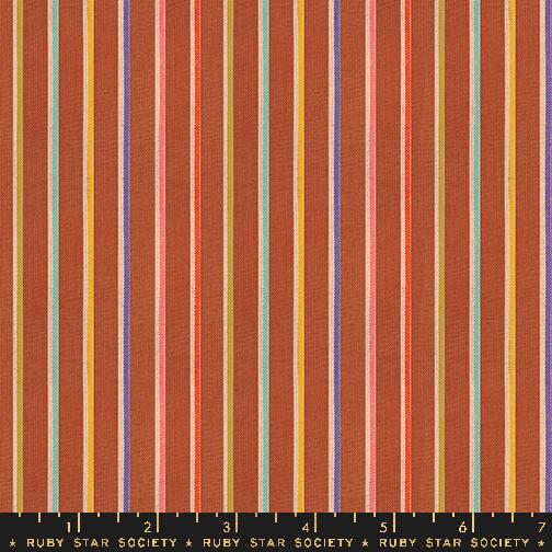 *PRE-ORDER* Warp & Weft Ooh Lucky Lucky, Sketch Stripe in Maple Flat Weave