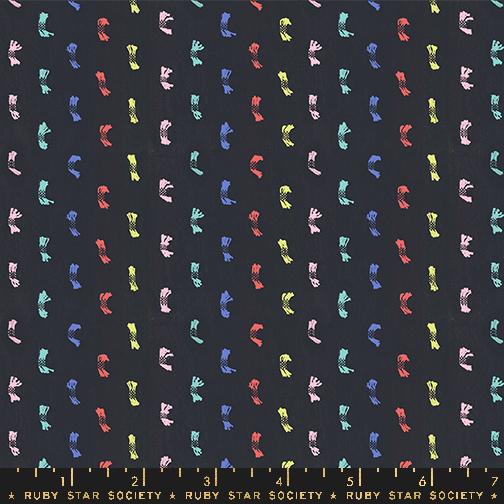 *PRE-ORDER* Warp & Weft Ooh Lucky Lucky, Flicker in Soft Black Multi