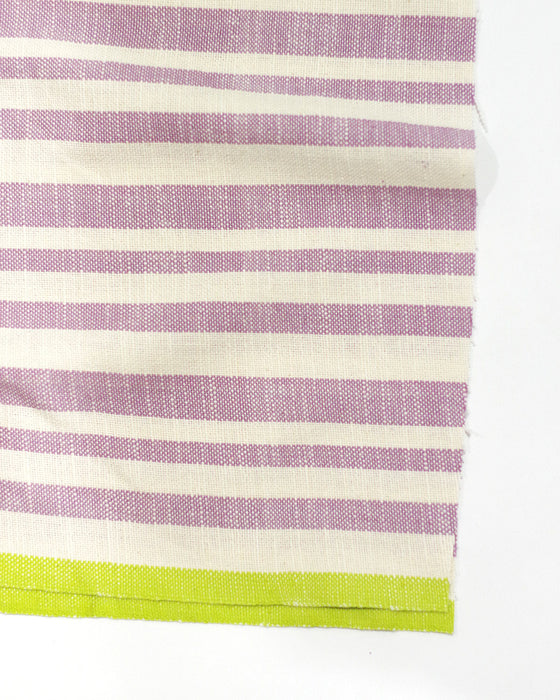 Warp & Weft Heirloom, Woven Texture Stripe in Lupine - 9" REMNANT