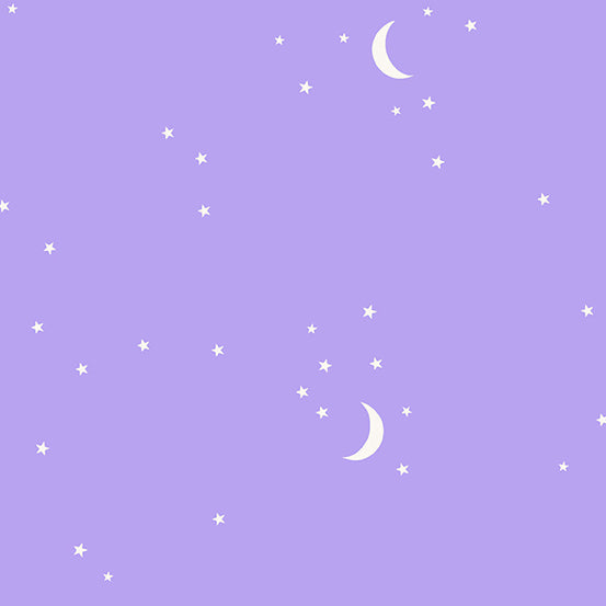 Moon and Stars in Purple - 16" REMNANT